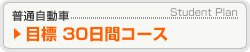 普通自動車 目標30日間コース
